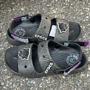 CROCS The Black Panther Wakanda Forever Unisex Shoes - boys/men’s size 6